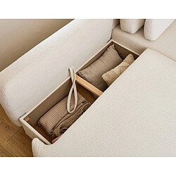 Avis Lisa Design Mahina - canapé d'angle droit - 4 places - convertible avec coffre - en tissu bouclette