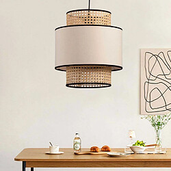 Hanah Home Suspension en rotin effet cannage Diana.