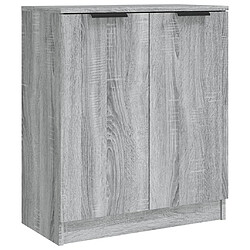 Maison Chic Buffet,Meuble de Rangement,commode pour salon,Cuisine Sonoma gris 60x30x70 cm Bois d'ingénierie -MN57934