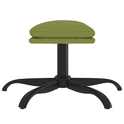 Avis vidaXL Repose-pied Vert clair 60x60x36 cm Velours