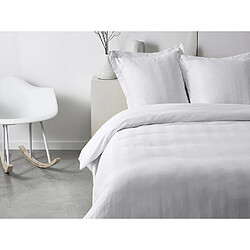 Vente-Unique Parure de lit CHAUMONT Parure de lit en percale CHAUMONT - couette 240x260cm + 2 taies 63x63cm - Blanc