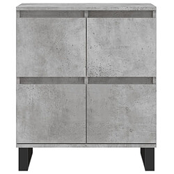 Maison Chic Buffet,Meuble de Rangement,commode pour salon,Cuisine Gris béton 60x35x70 cm Bois d'ingénierie -MN17344 pas cher