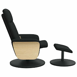 Acheter Maison Chic Fauteuil de massage inclinable,Fauteuil luxe de relaxation avec repose-pied noir tissu -MN62978