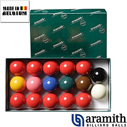 Billes Snooker 17 billes Aramith 50.8 mm