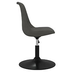 Acheter vidaXL Chaises pivotantes à manger lot de 4 Gris foncé Velours