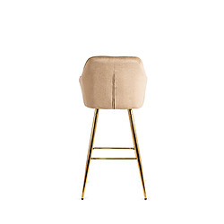 Acheter Vivaldi Hocker SALEM Beige/Doré