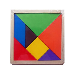 Wewoo Tangram Puzzle en bois 7 pièces jeu éducatif taille 10 x 10 cm 