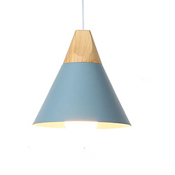 Stoex Lampe À Suspension Moderne Bleu Suspension Luminaire Nordique Lustre Rétro Abat-Jour en Métal Ampoule E27 Suspension Intérieure 