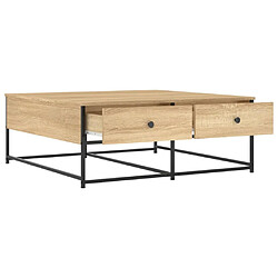 Acheter vidaXL Table basse chêne sonoma 100x99x40 cm bois d'ingénierie