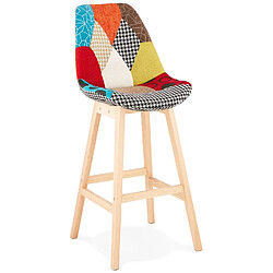 Alterego Tabouret de bar 'CUPIDON' style patchwork