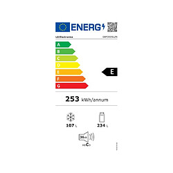 Réfrigérateur combiné 60cm 341l no frost - GBP30DSLZN - LG