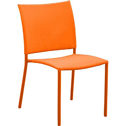 ALIZÉ Chaise de jardin Bonbon pour enfant (Lot de 4) orange.