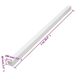 vidaXL Goulotte de câble 100x60 mm 30 m PVC pas cher