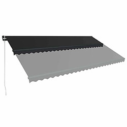 Avis Maison Chic Auvent manuel rétractable,Store manuel de porte 600x300 cm Anthracite -GKD74695