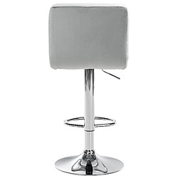 Acheter Non Tabouret de bar Peru velours chrome