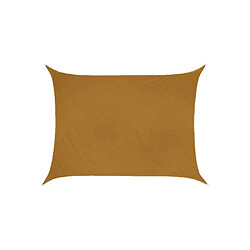 Ideprice Toile d'ombrage rectangulaire 4 x 3 mètres ocre.