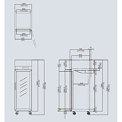 Armoire Réfrigérée Négative 410 L - Porte Vitrée - Atosa