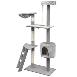 Arbre à chat avec griffoirs,niche pour chat en sisal 150 cm Gris -MN25407