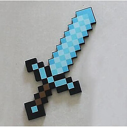 Universal Minecraft Design épée en diamant, mousse douce mignonne (bleu) 