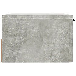 Acheter Maison Chic Table de chevet murale - Table de Nuit Gris béton 34x30x20 cm