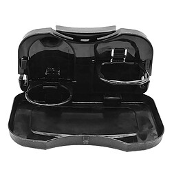 Support de Bouteille de Tasse de Plateau de Voiture de Véhicule Pliant Portable Organisateur de Salle à Manger Noir