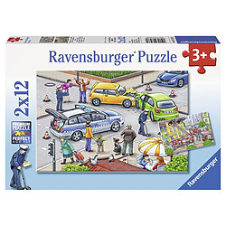 Ravensburger - 07578 2 - Puzzle - Police En Action - 2 x 12 Pièces 