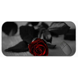 Universal (750x300x3) Long XXL Mousepad, Mousepad en caoutchouc noire rose noire rose noire