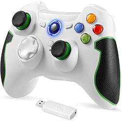 Acheter Winkoo.fr Manette PC sans Fil, Manette PC Connectée par USB, Manette PS3 avec Double Vibration et Turbo, Compatible pour PC et PS3 - Blanc et Noir