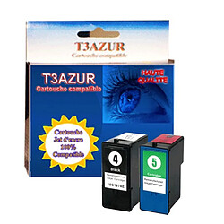 Cartouche compatible Lexmark N°4 + N°5 - T3AZUR