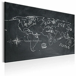 Paris Prix Tableau World Map : Travel Broadens the Mind 40 x 60 cm 