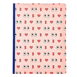 Rico Carnet emoji bisous 128 pages - 14,5 x 19 cm