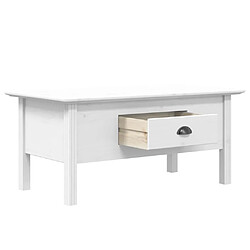 Acheter Maison Chic Table basse,Table Console Table d'appoint, Table pour salon BODO blanc 100x55x45 cm bois de pin massif -MN89121