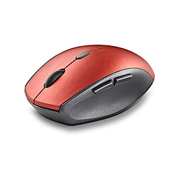 NGS BEE RED: Souris ergonomique sans fil avec boutons silencieux. DPI réglable: 800/1200/1600. Droiters. Plug & Play. Couleur rouge.