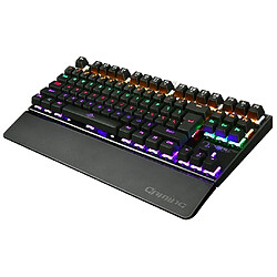 Clavier Mécanique Rétroéclairé K28 Clavier De Jeu Filaire Coloré LED USB Noir pas cher