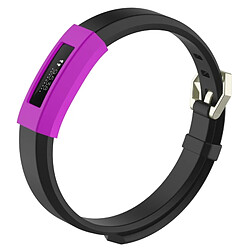 Wewoo Protection écran Dispositif portable intelligentétui de en silicone de montre de couleur solide pour FITBIT Alta / HR violet 