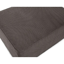 Acheter Bestmobilier Topaze - pouf - en velours texturé