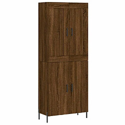 Maison Chic Buffet,Meuble de Rangement,commode pour salon,Cuisine Chêne marron 69,5x34x180 cm Bois d'ingénierie -MN76119