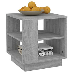 Avis vidaXL Table basse Sonoma gris 40x40x43 cm Bois d'ingénierie