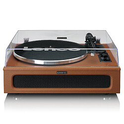 Lenco Platine vinyle avec 4 haut-parleurs incorporés LS-430BN Marron