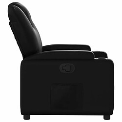 Acheter Maison Chic Fauteuil inclinable,Fauteuil luxe de relaxation Noir Similicuir -MN34771