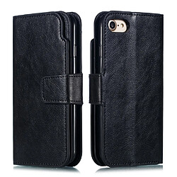 Etui en PU 9 emplacements pour cartes noir pour votre Apple iPhone 8/7 4.7 inch