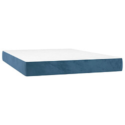 Maison Chic Matelas de lit à ressorts ensachés, Matelas doux Bleu foncé 140x200x20 cm -GKD45837