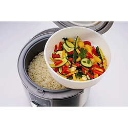 Cuiseur à Riz Électrique 5 L pour 10 Tasses de Riz Bouillant Cuisson à la Vapeur, 700, Blanc, GASTROBACK, 42518 pas cher