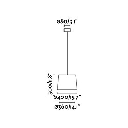 faro Plafonnier ventilateur Typhoon Acier