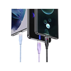 Eko Câble de charge 100W Type-C vers Type-C 1.2m Display XM Bleu