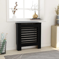 vidaXL Cache-radiateur MDF Noir 78 cm