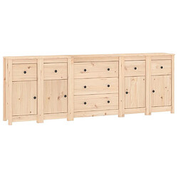 Maison Chic Buffet,Meuble de Rangement,commode pour salon,Cuisine 230x35x80 cm Bois massif de pin -MN58474