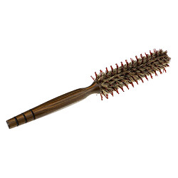 poils en bois rond style brosse à cheveux rouleau peigne pour curling séchant les cheveux 20mm