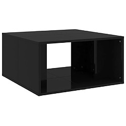 Acheter vidaXL Tables basses 4 pcs noir brillant 33x33x33 cm bois d'ingénierie