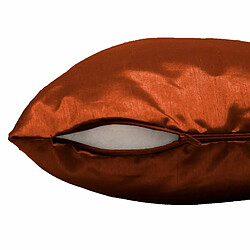 Paris Prix Housse de Coussin Shantung Steel 40x40cm Terracotta